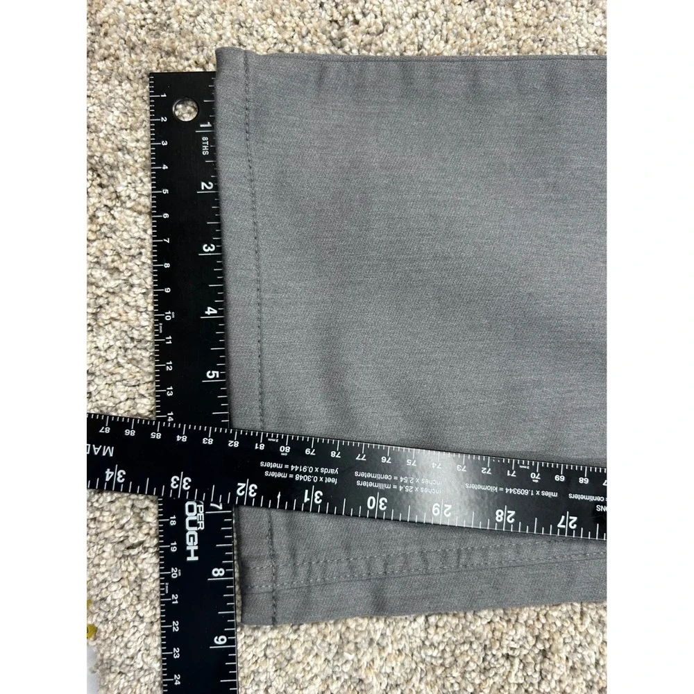 Banana Republic Traveler Pants Mens 38x32 Gray Slim Fit Cotton Blend #0486